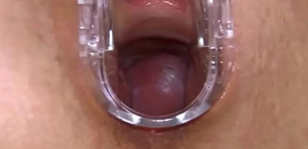  Gyno vibrator and hard vagina opening